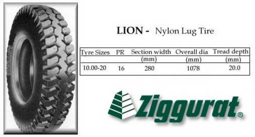 ZIGGURAT Lion Nylon Lug Tire